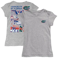 Youth Vive La Fete  Heather Gray Florida Gators Impressions Artwork Fitted T-Shirt