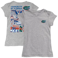 Youth Vive La Fete  Heather Gray Florida Gators Impressions Artwork Fitted T-Shirt