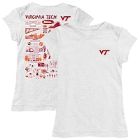 Youth Vive La Fete  White Virginia Tech Hokies Impressions Artwork Fitted T-Shirt
