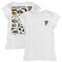 Girls Toddler Vive La Fete  White FIU Panthers Impressions Artwork T-Shirt