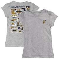 Girls Toddler Vive La Fete  Heather Gray FIU Panthers Impressions Artwork T-Shirt