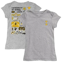 Girls Toddler Vive La Fete  Heather Gray Idaho Vandals Impressions Artwork T-Shirt