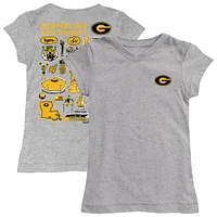 Girls Toddler Vive La Fete  Heather Gray Grambling Tigers Impressions Artwork T-Shirt
