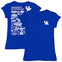 Girls Toddler Vive La Fete  Blue Kentucky Wildcats Impressions Artwork T-Shirt