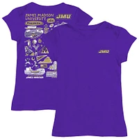 Girls Toddler Vive La Fete  Purple James Madison Dukes Impressions Artwork T-Shirt