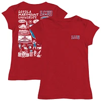 Girls Toddler Vive La Fete  Crimson Loyola Marymount Lions Impressions Artwork T-Shirt