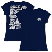 Girls Toddler Vive La Fete  Navy New Hampshire Wildcats Impressions Artwork T-Shirt