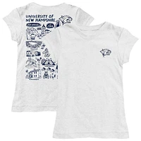 Girls Toddler Vive La Fete  White New Hampshire Wildcats Impressions Artwork T-Shirt