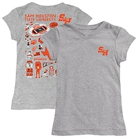 Girls Toddler Vive La Fete  Heather Gray Sam Houston State Bearkats Impressions Artwork T-Shirt