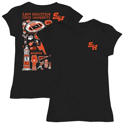 Girls Toddler Vive La Fete  Black Sam Houston State Bearkats Impressions Artwork T-Shirt