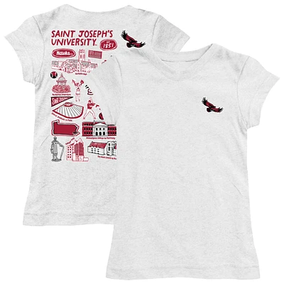 Girls Toddler Vive La Fete Saint Joseph's Hawks Impressions Artwork T-Shirt