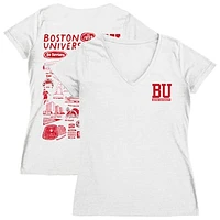 Women's Vive La Fete Boston University Impressions Artwork V-Neck T-Shirt