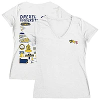 Women's Vive La Fete Drexel Dragons Impressions Artwork V-Neck T-Shirt