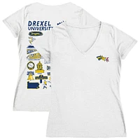 Women's Vive La Fete Drexel Dragons Impressions Artwork V-Neck T-Shirt