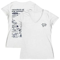 Women's Vive La Fete New Hampshire Wildcats Impressions Artwork V-Neck T-Shirt