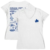 Women's Vive La Fete Indiana State Sycamores Impressions Artwork V-Neck T-Shirt