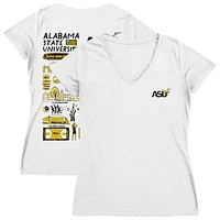 Women's Vive La Fete Alabama State Hornets Impressions Artwork V-Neck T-Shirt