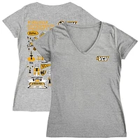 Women's Vive La Fete VCU Rams Impressions Artwork V-Neck T-Shirt