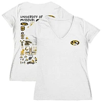 Women's Vive La Fete Missouri Tigers Impressions Artwork V-Neck T-Shirt