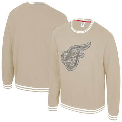 Unisex Stadium Essentials  Tan Indiana Fever Club Level Chenille Pullover Sweatshirt