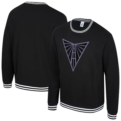 Unisex Stadium Essentials  Eclipse Black Golden State Valkyries Club Level Chenille Pullover Sweatshirt