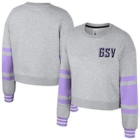 Unisex Stadium Essentials  Heather Gray Golden State Valkyries Cropped Pullover Sweatshirt