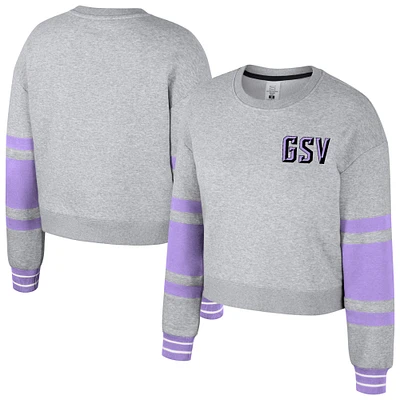 Unisex Stadium Essentials  Heather Gray Golden State Valkyries Cropped Pullover Sweatshirt