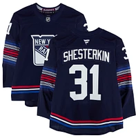 Igor Shesterkin New York Rangers Game-Used #31 Navy Alternate Set 2 Jersey from the 2024-25 NHL Season