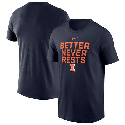 Men's Nike Navy Illinois Fighting Illini Local Performance T-Shirt