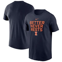 Men's Nike Navy Illinois Fighting Illini Local Performance T-Shirt