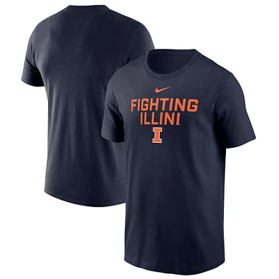 Men's Nike Navy Illinois Fighting Illini Local Performance T-Shirt