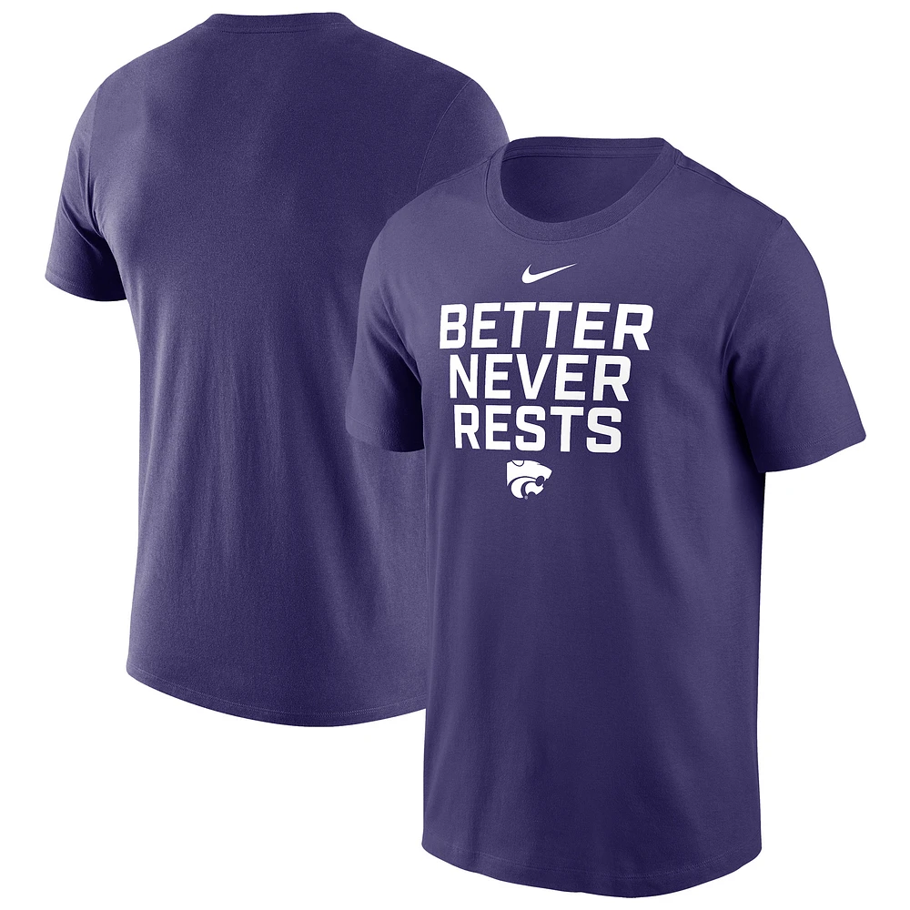 Men's Nike Purple Kansas State Wildcats Local Performance T-Shirt
