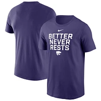 Men's Nike Purple Kansas State Wildcats Local Performance T-Shirt
