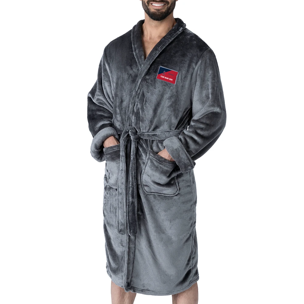 Men's The Northwest Group Charcoal Los Angeles Angels Snipe Personalized Robe