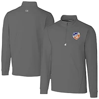 Men's Cutter & Buck FC Cincinnati Traverse Stretch Eco Quarter-Zip Pullover Top