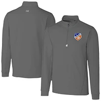 Men's Cutter & Buck FC Cincinnati Traverse Stretch Eco Quarter-Zip Pullover Top
