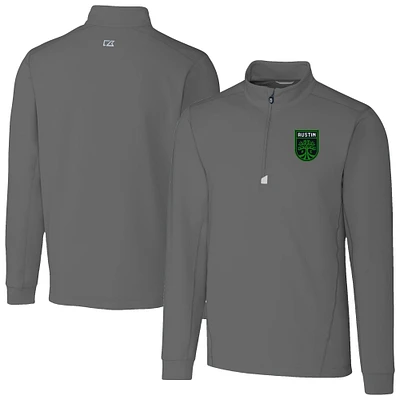 Men's Cutter & Buck Austin FC Traverse Stretch Eco Quarter-Zip Pullover Top