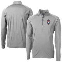 Men's Cutter & Buck Colorado Rapids Big Tall Adapt Eco Knit Stretch Recycled Quarter-Zip Pullover