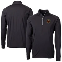 Men's Cutter & Buck Atlanta United FC Big Tall Adapt Eco Knit Stretch Recycled Quarter-Zip Pullover