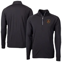 Men's Cutter & Buck Atlanta United FC Big Tall Adapt Eco Knit Stretch Recycled Quarter-Zip Pullover
