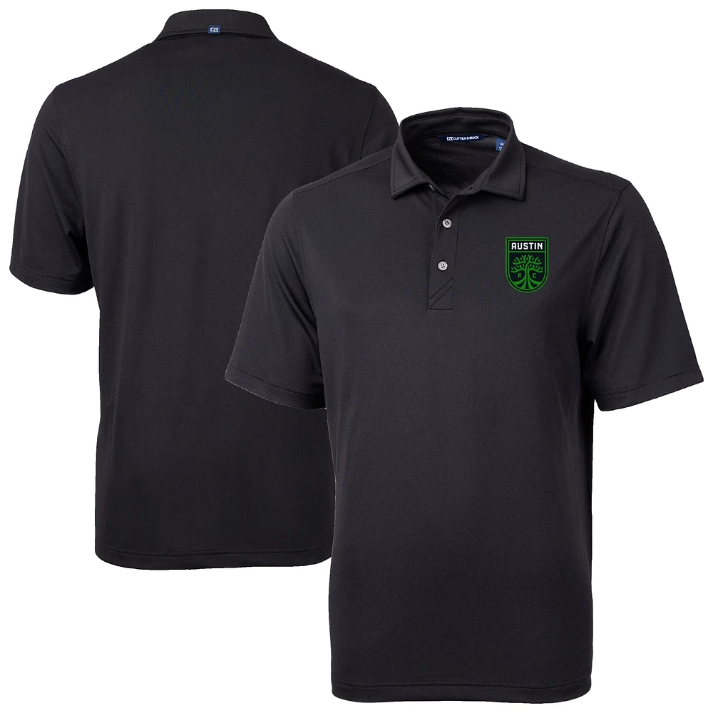 Men's Cutter & Buck Black Austin FC Big Tall Virtue Eco Pique Recycled Polo