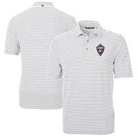 Men's Cutter & Buck Colorado Rapids Big Tall Virtue Eco Pique Stripe Recycled Polo