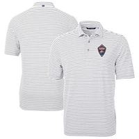 Men's Cutter & Buck Colorado Rapids Big Tall Virtue Eco Pique Stripe Recycled Polo