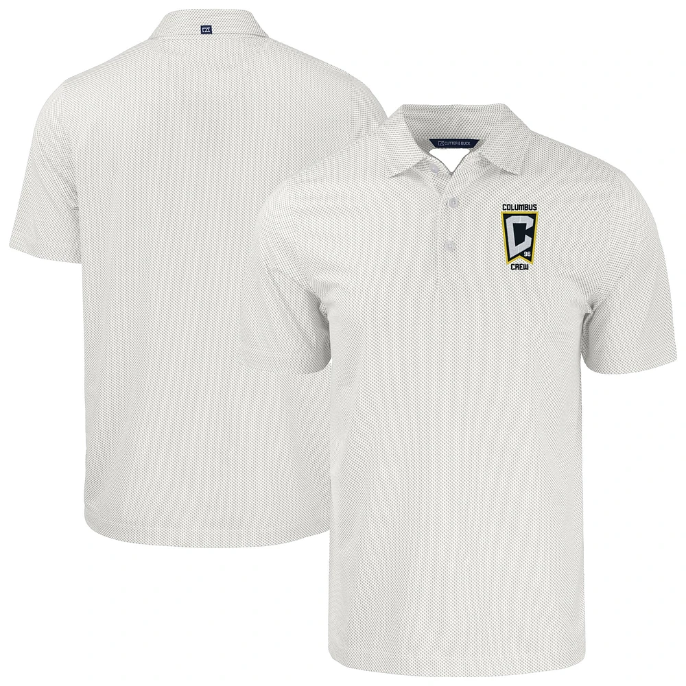 Men's Cutter & Buck Columbus Crew Big Tall Pike Eco Symmetry Print Stretch Recycled Polo