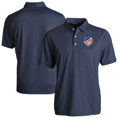 Men's Cutter & Buck  Navy FC Cincinnati Big Tall Pike Eco Symmetry Print Stretch Recycled Polo