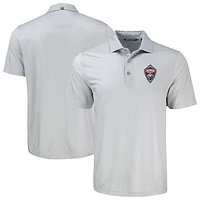 Men's Cutter & Buck Colorado Rapids Big Tall Pike Eco Shadow Check Print Recycled Polo