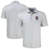 Men's Cutter & Buck Colorado Rapids Big Tall Pike Eco Shadow Check Print Recycled Polo