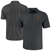 Men's Cutter & Buck Atlanta United FC Big Tall Pike Eco Shadow Check Print Recycled Polo
