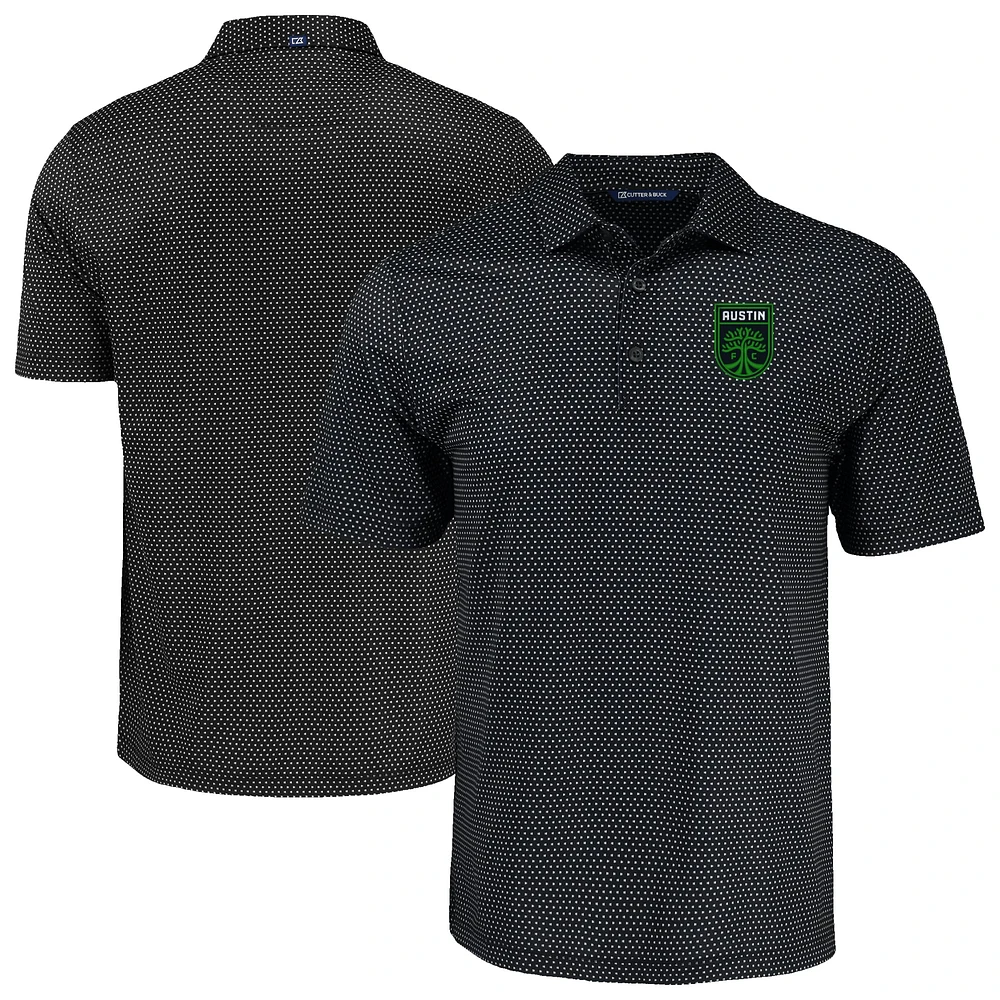 Men's Cutter & Buck Austin FC Big Tall Pike Eco Shadow Check Print Recycled Polo