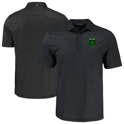 Men's Cutter & Buck Austin FC Big Tall Pike Eco Shadow Check Print Recycled Polo